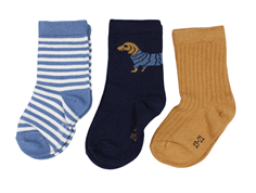 Name It dark sapphire/almond mix socks (3-pack)